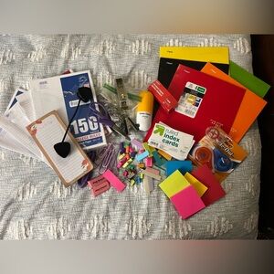 Colorful Office and School Supplies Set